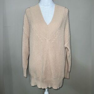 Aerie Oversized V-Neck Sweater in a Size XS